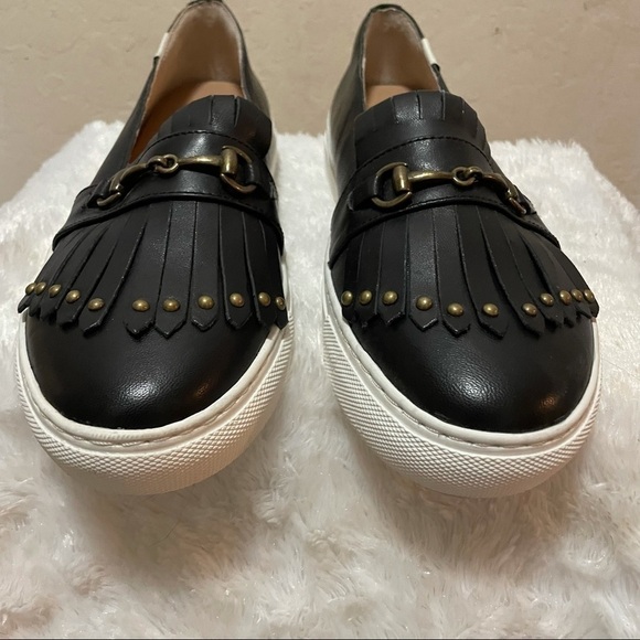 Sylvia Noster Folded Kiltie Slip on Sneakers Sz 7 - Picture 6 of 8